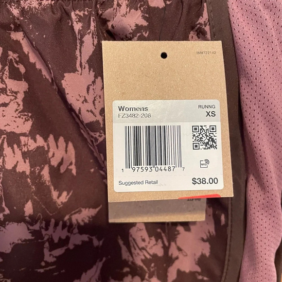 Nike Dri-Fit Women’s Lined Tempo Brown Athletic Running Shorts Sz XS NWT - Picture 4 of 7